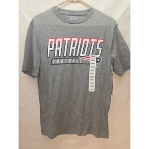 NFL Apparel Official New England Patriots Tshirt Mens Sz Small Gray Graphic 6656